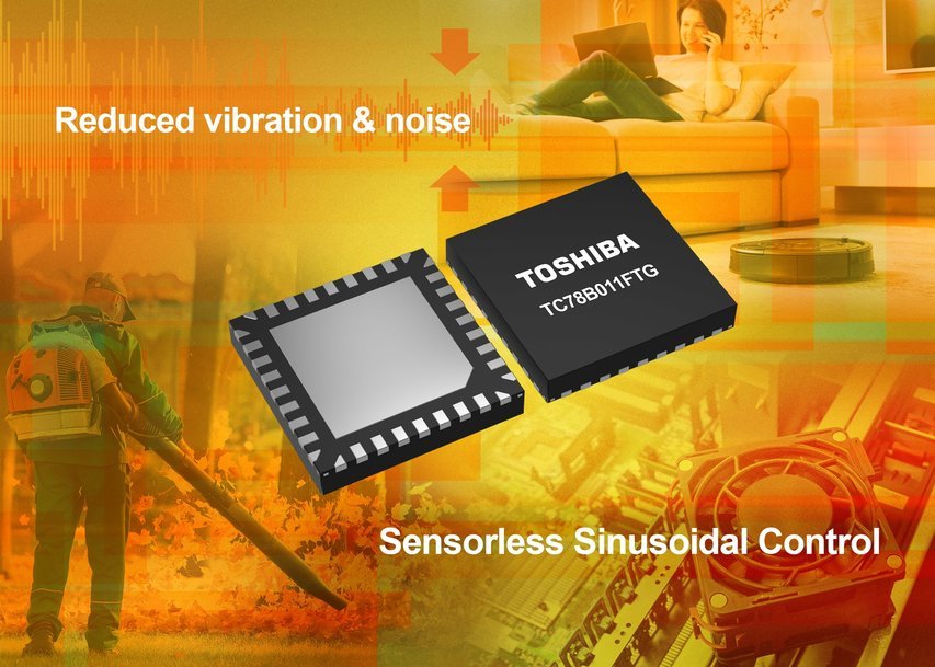 Toshiba stellt 3-Phasen-BLDC-Pre-Driver-IC mit sensorloser Sinuswellen-Antriebssteuerung vor